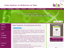 Tablet Screenshot of isbs.fr